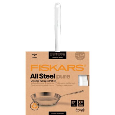 Tigaie Fiskars All Steel Pure, Ø 24 cm - SimpleTools