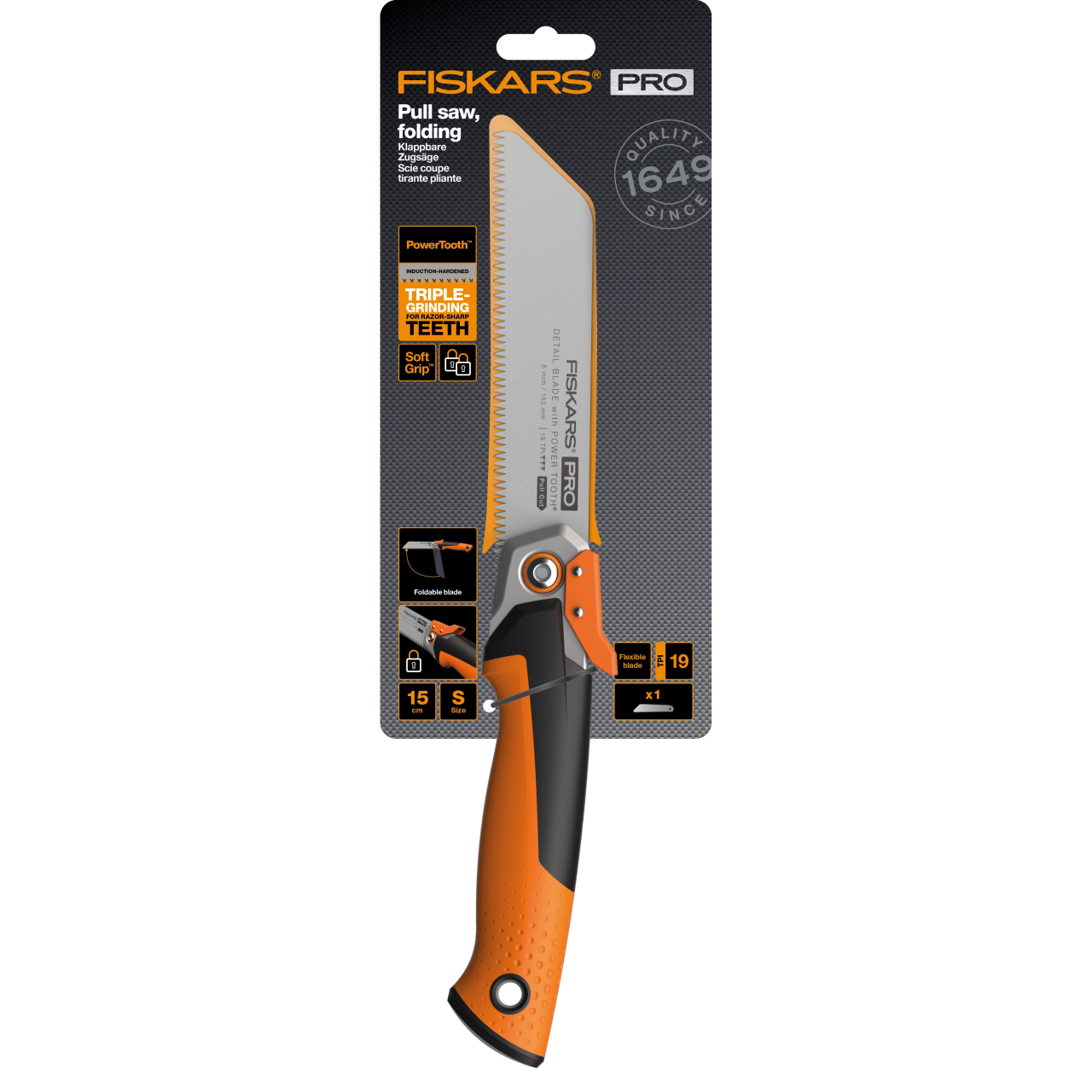 Fierastrau Fiskars PowerTooth,  150 mm, 19 tpi - imagine 8