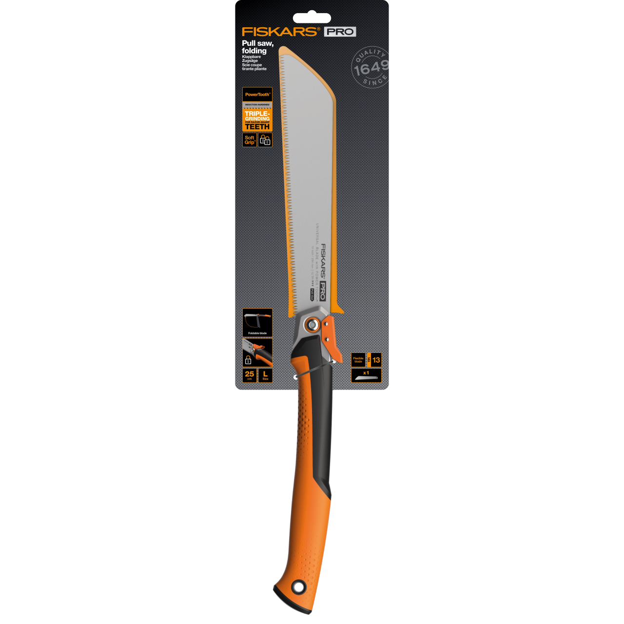 Fierastrau pliabil Fiskars PowerTooth, 250 mm, 13 tpi - imagine 6