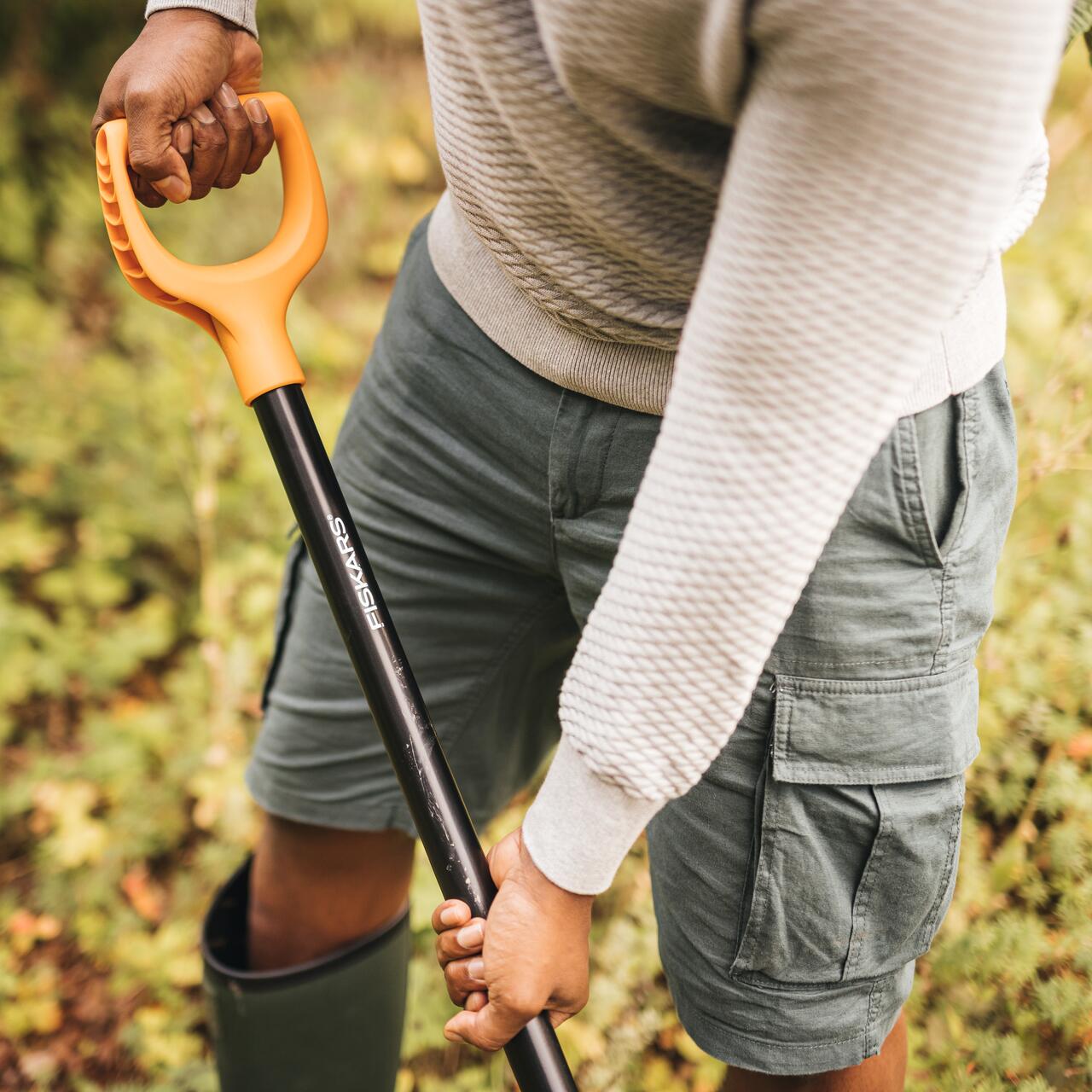 Cazma metalica ascutita Fiskars Solid, 1066716, 117 cm, 1.85 kg - imagine 3