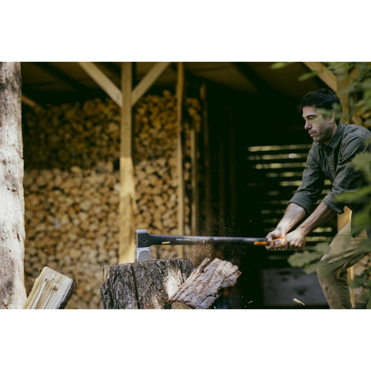 Topor pentru despicat Fiskars X36, lama L - imagine 5