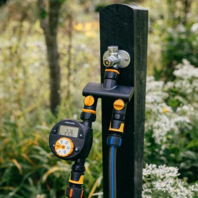 Conector robinet cu 2 cai Fiskars Comfort On/Off, 1070577, diametru conector 1/2", 3/4", 1" - imagine 6