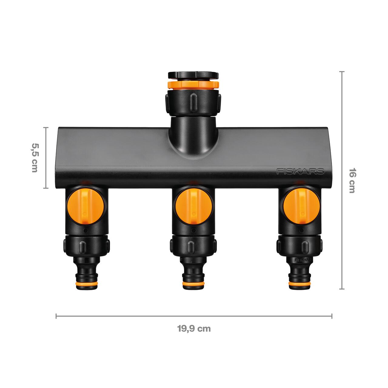 Conector robinet cu 3 cai Fiskars Comfort On/Off, 1070578, diametru conector 1/2", 3/4", 1" - imagine 4