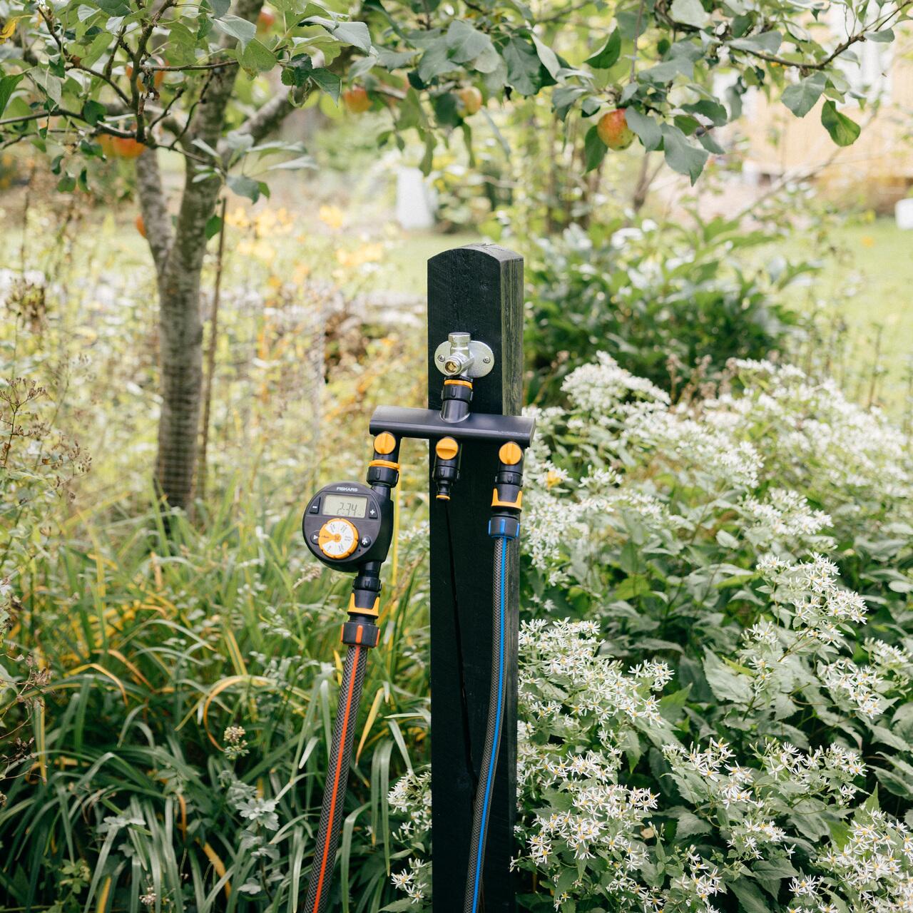 Conector robinet cu 3 cai Fiskars Comfort On/Off, 1070578, diametru conector 1/2", 3/4", 1" - imagine 7