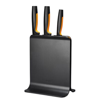 Set suport din plastic + 3 cutite Fiskars Functional Form