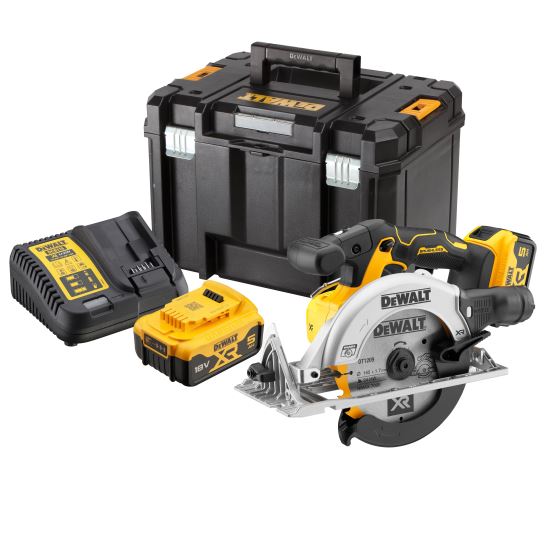 12671606_PRODUCT Fierastrau circular DeWalt, DCS565P2, doi acumulatori XR Li-Ion 18 V 5.0 Ah, motor fara perii, 165 mm, valiza pentru transport - imagine 1