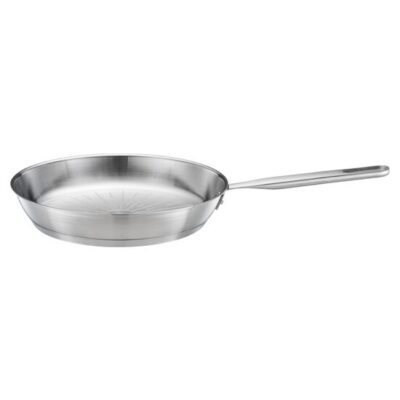 Tigaie din otel inoxidabil, fara acoperire antiaderenta, Fiskars All Steel Pure, Ø 28 cm