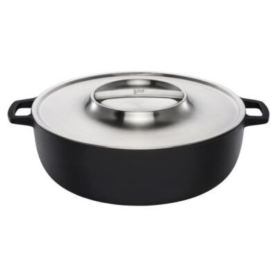 Tigaie gril cu capac, din fonta, Fiskars Norden, Ø 30 cm