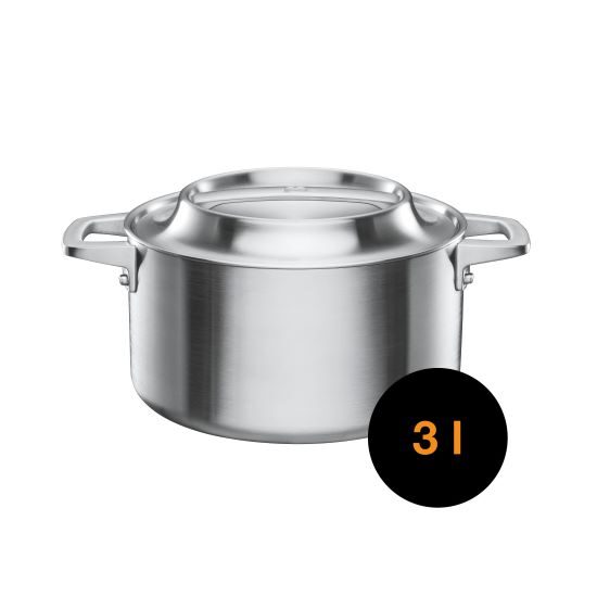 13273342_PRODUCT Oala din otel inoxidabil, antiaderenta, Fiskars Norden, 3l - imagine 1