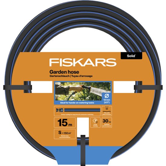 14038480_PRODUCT Furtun de gradina 13mm (1/2") 15m, Solid Fiskars - imagine 1