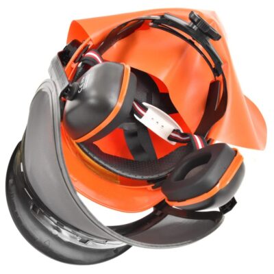 HECHT 900100 - Cască de protecție cu căști auditive și vizieră CE - SimpleTools