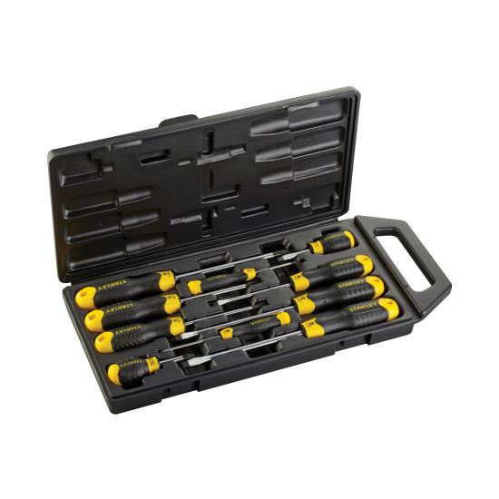 4408089_PRODUCT Trusa 10 surubelnite Stanley CushionGrip - imagine 1