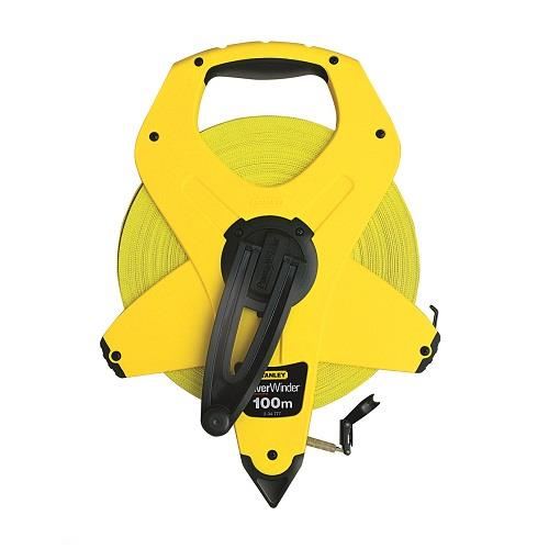4411032_PRODUCT Ruleta Stanley Powerwinder 100 m, carcasa deschisa, banda fibra de sticla - imagine 1