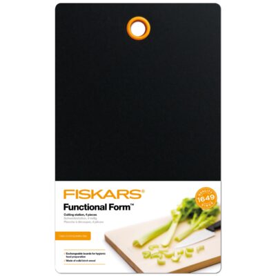 Tocator din lemn de mesteacan Fiskars Functional Form, 4 piese