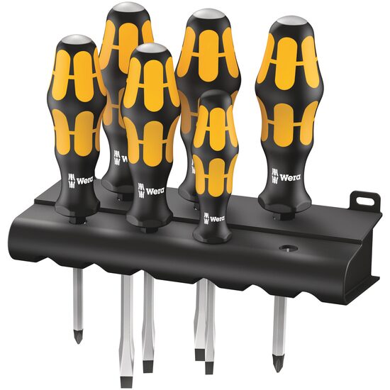 4416876_PRODUCT Set 6 surubelnite Wera Kraftform Chiseldriver S900 cu maner de impact si suport, 05018282001 - imagine 1