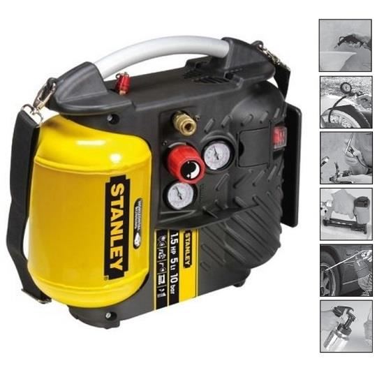 4419716_PRODUCT Compresor STANLEY, DN200/10/5, 5 l, 10 bar, 1.5 CP - imagine 1