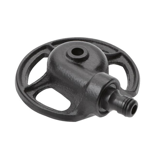 4449264_BIG Aspersor stationar Fiskars, metalic, rotund - imagine 1