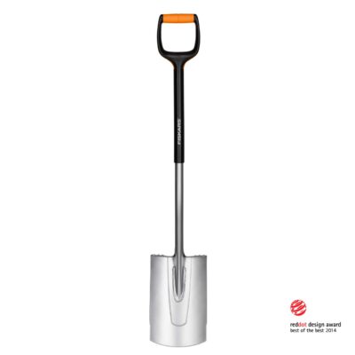 Cazma pentru plantat si bordurat Fiskars Xact, medie, varf rotunjit, 1080 mm, 1870 g