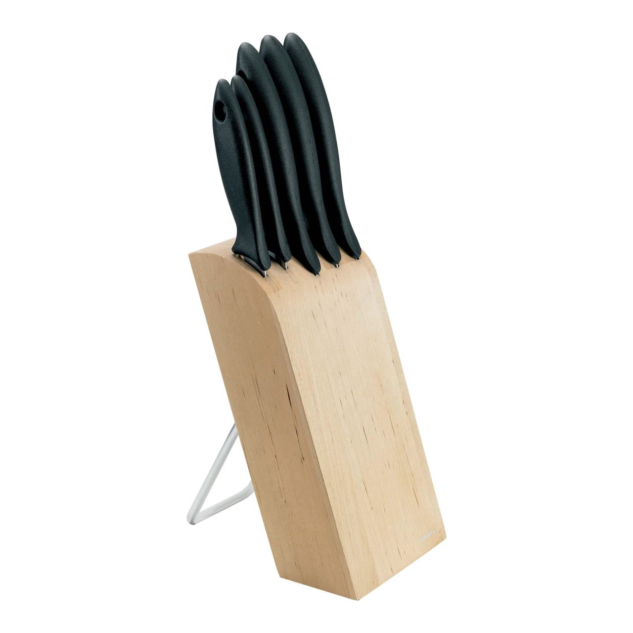 4479543_BIG Set 5 cutite + suport Fiskars Essential, otel inoxidabil - imagine 1