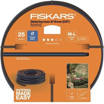Furtun de gradina Fiskars Q3, 15 mm (5/8"), 25 m