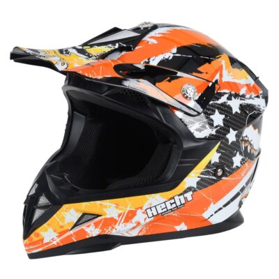 HECHT53915XS - Casca portocalie XS ATV