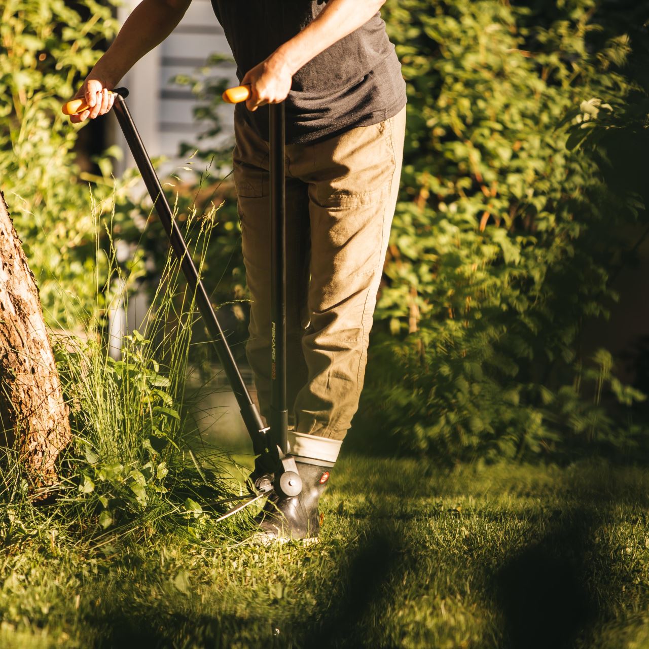 Foarfeca pentru gazon si gard viu Fiskars PowerLever GS53, 900 mm, 1310 g - imagine 6