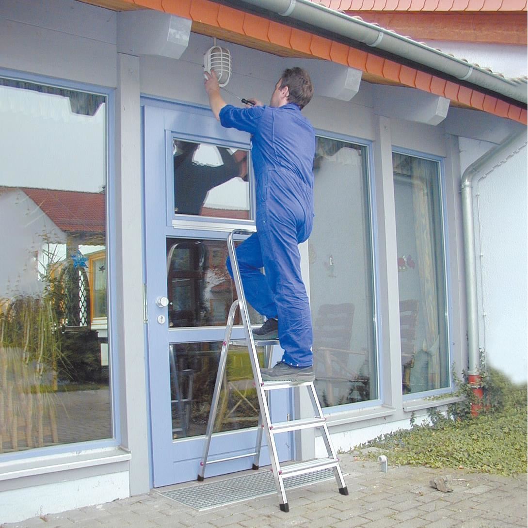 Scara dubla cu trepte pe o parte Krause Corda, KR-000729, 5 trepte - imagine 8
