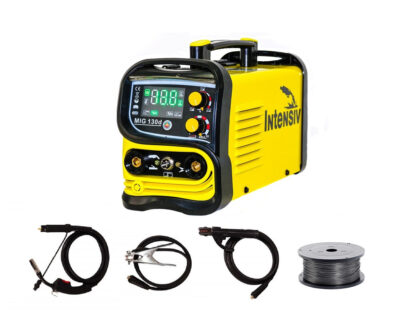 Pachet aparat de sudură fără gaz INTENSIV MIG 130d, 130 A, 230 V + sârmă flux 1 kg