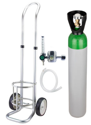 Butelie din otel PLINA cu corgon 10 litri/200bari cu reductor presiune si Carucior din aluminiu