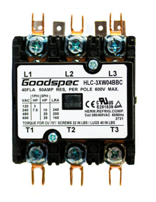 Contactor pentru aeroterme industriale