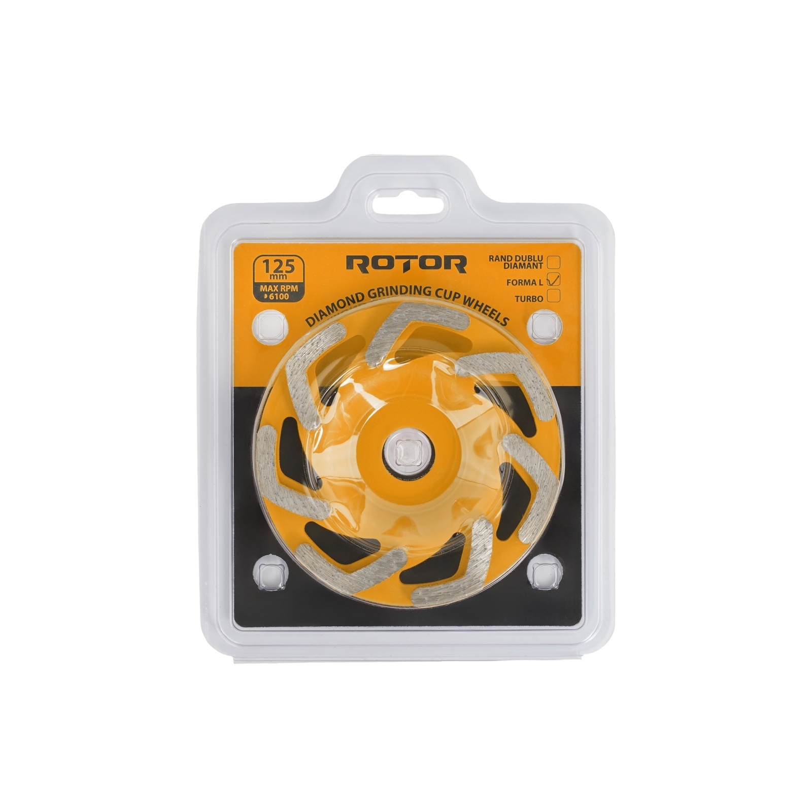 Disc cupa diamantata 125mm forma L ROTOR – SimpleTools Disc cupa diamantata 125mm forma L ROTOR - SimpleTools