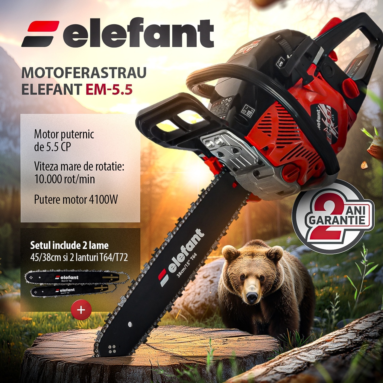 Drujba pe benzina ELEFANT EM-5.5, 10000 rot / min, 5,5 CP – SimpleTools Drujba pe benzina ELEFANT EM-5.5, 10000 rot / min, 5,5 CP - SimpleTools
