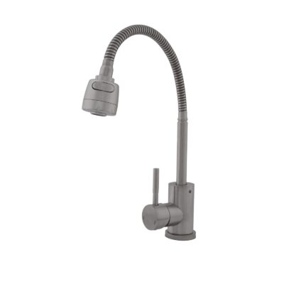FB-011 Ref Baterie bucatarie SUS 304 pipa flexibila 2 functii crom mat VITAL FLOW