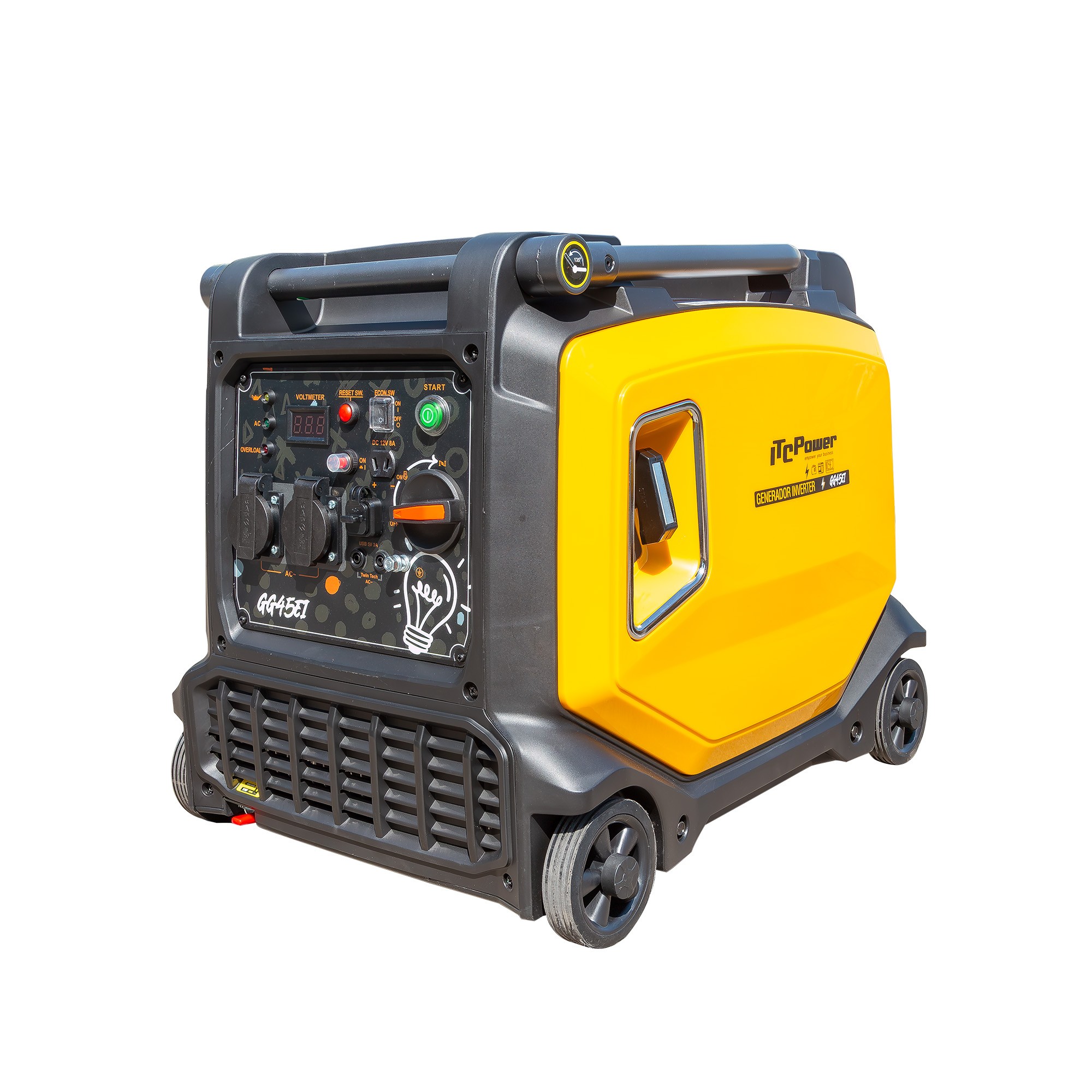 generator-inverter-monofazat-itc-power-gg45ei-35-kw-benzina-insonorizat-pornire-electrica-conectare-paralel Generator inverter ITC Power GG45Ei, 4,5 kW, monofazat, pornire electrică - imagine 1