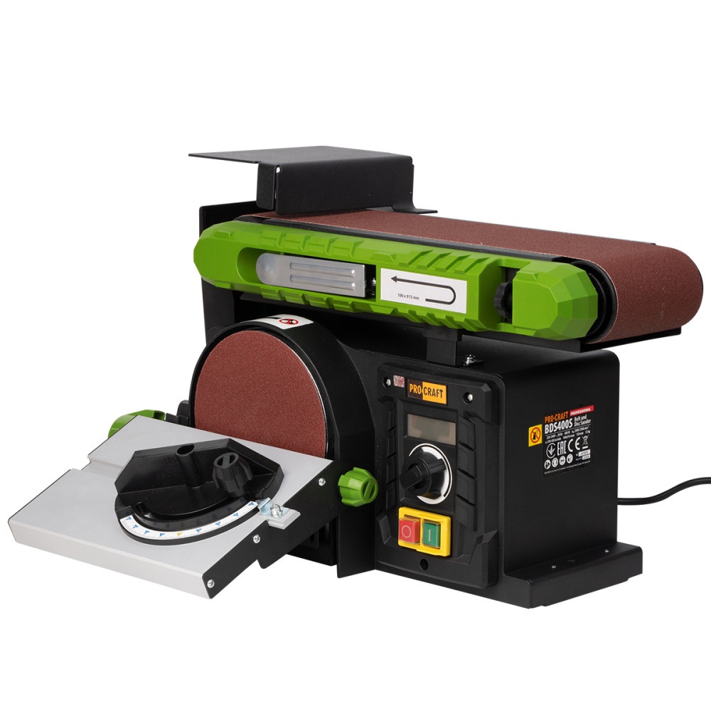 masina-de-slefuit-cu-disc-si-banda-procraft-bds400s-400w-disc-150-mm108390378 Masina de slefuit cu disc si banda PROCRAFT BDS400S, 400W, disc 150 mm, banda 914 x 100 mm - imagine 1