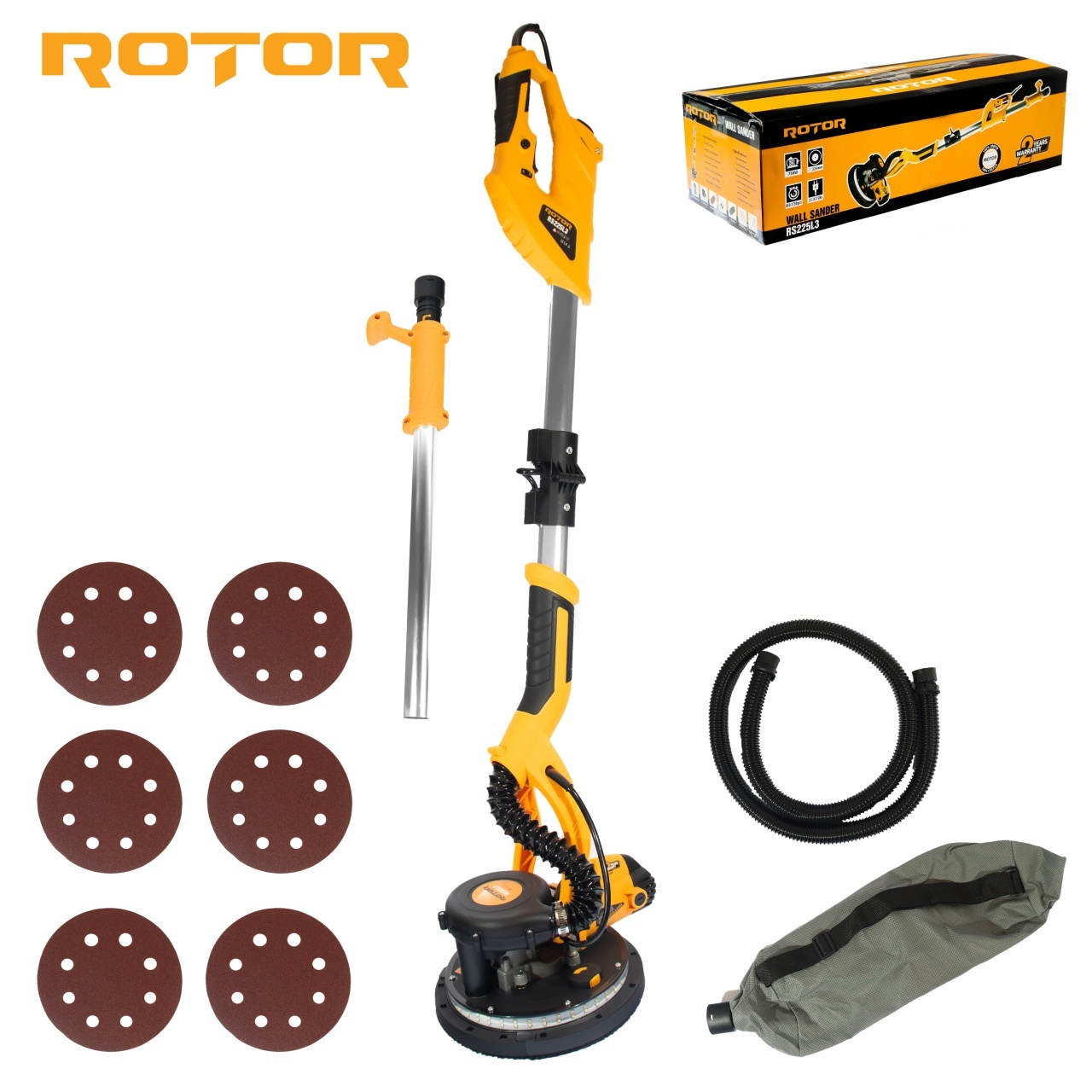Masina de slefuit pereti ROTOR R-S225L-3, 750W, 800-1750 rot/min – SimpleTools Masina de slefuit pereti ROTOR R-S225L-3, 750W, 800-1750 rot/min - SimpleTools
