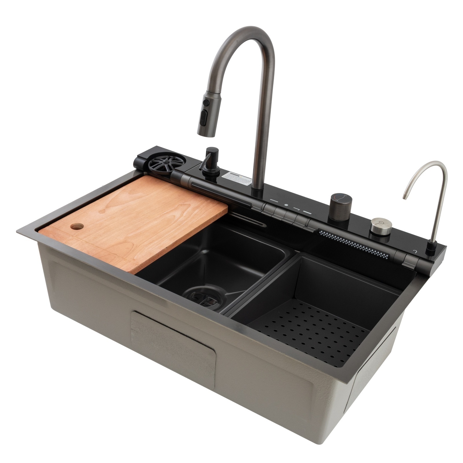 MH7546-SET-07 Chiuveta multifunctionala din inox nano black MIXXUS seria Decor – SimpleTools MH7546-SET-07 Chiuveta multifunctionala din inox nano black MIXXUS seria Decor - SimpleTools