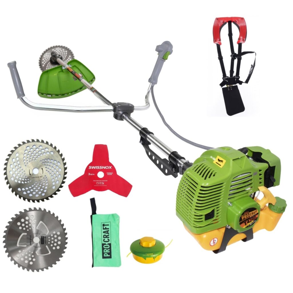 Motocoasa benzina Procraft T4200 Pro, 2 T, 5.6 CP, 9000rpm, 3 sisteme de taiere - SimpleTools