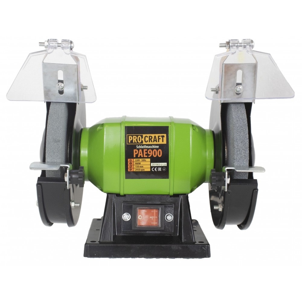 Polizor de banc PROCRAFT PAE1250, 350 W, 2950 rot/min - SimpleTools