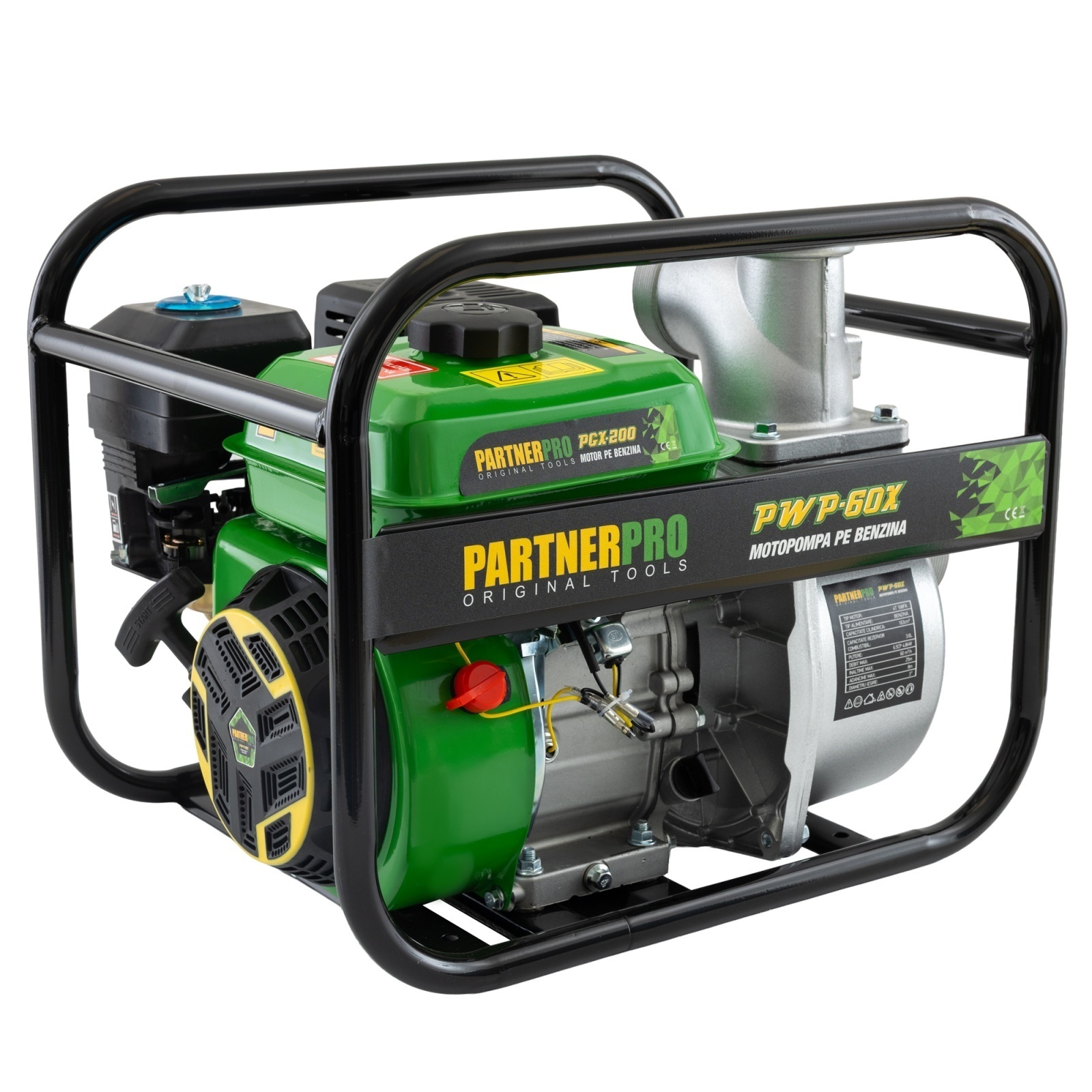 Pompă de apă pe benzină 3″ PARTNERPRO PWP60X, 60 m³/h, 6.5 HP , MOTOR 4T – SimpleTools Pompă de apă pe benzină 3" PARTNERPRO PWP60X, 60 m³/h, 6.5 HP , MOTOR 4T - SimpleTools
