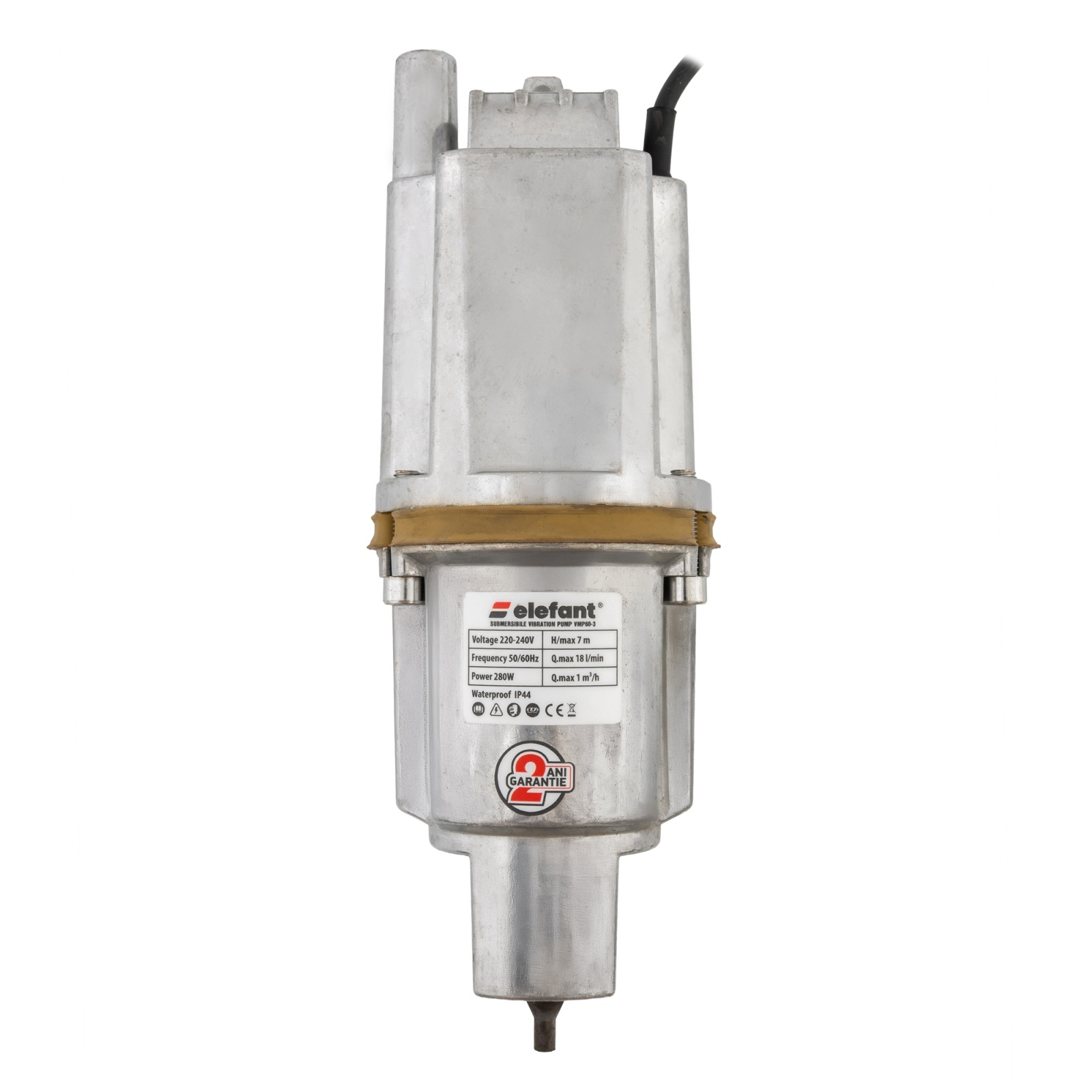 Pompa de apa pe vibratie Elefant VMP60-3, 280W, 18l/min, 2 sorbi – SimpleTools Pompa de apa pe vibratie Elefant VMP60-3, 280W, 18l/min, 2 sorbi - SimpleTools