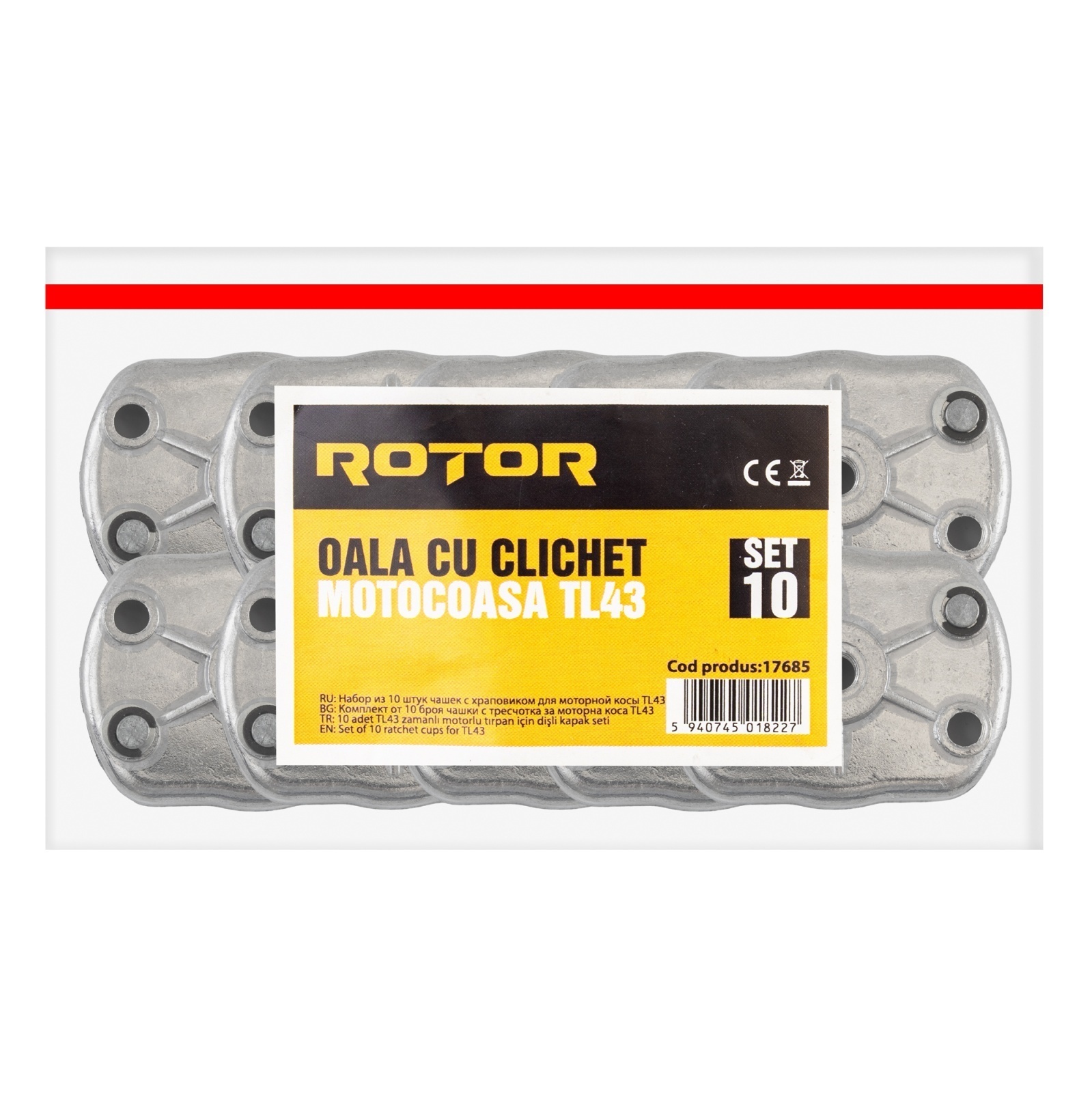 Set 10 bucăți oală cu clichet motocoasă TL43 ROTOR – SimpleTools Set 10 bucăți oală cu clichet motocoasă TL43 ROTOR - SimpleTools