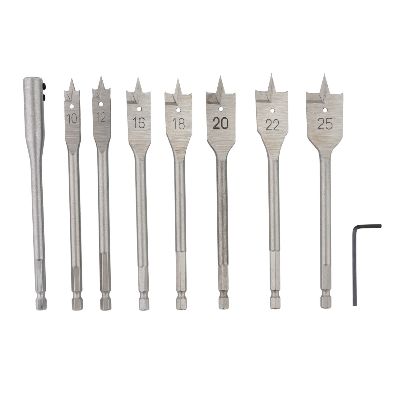 Set burghie plate pentru lemn 9 buc 10-25mm ROTOR RBP9 – SimpleTools Set burghie plate pentru lemn 9 buc 10-25mm ROTOR RBP9 - SimpleTools