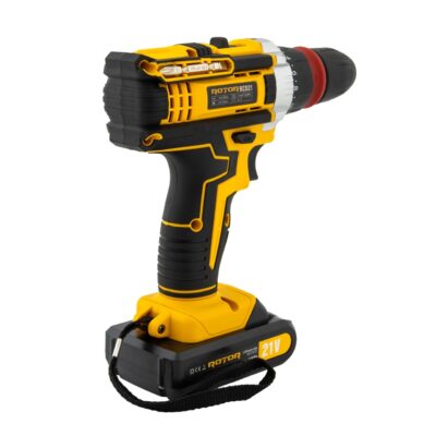 Trusa autofiletanta pe acumulator 21V ROTOR RCD21 + biti, 1350 RPM, Brushless - SimpleTools