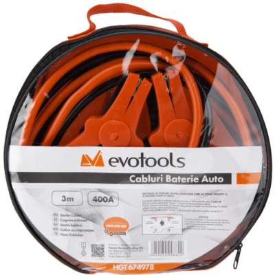 Cabluri Baterie Auto EvoTools / L[m]: 3; I[A]: 400 - SimpleTools