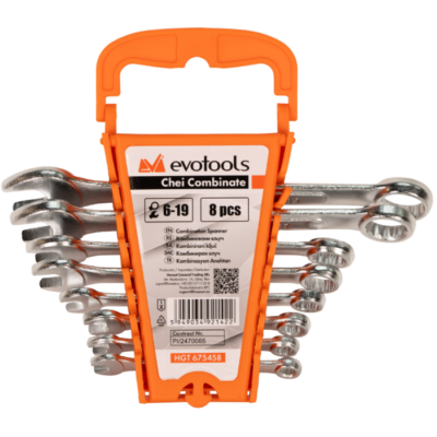 Chei Combinate (8 bucati) EvoTools / S[mm]: 6-8-9-10-13-14-17-19 - SimpleTools