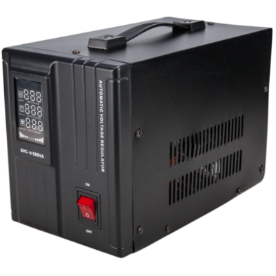 Stabilizator de Tensiune 500VA, LCD Display, Servomotor si Functie de Intarziere / P[W]: 400
