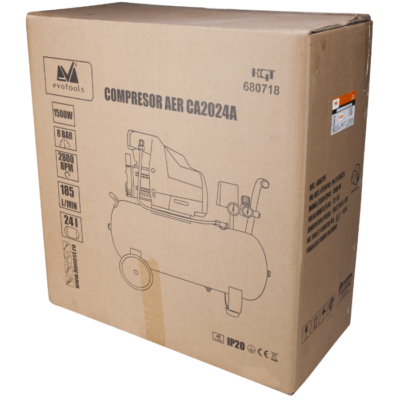 Compresor Aer CA2024A EvoTools / P[W]: 1500; V[l]: 24; P[bar]: 8 - SimpleTools