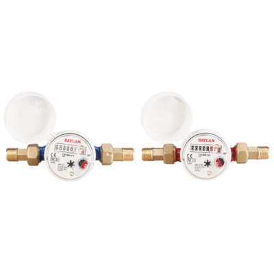 Apometru Monojet  Pre-echipat Transmitere la Distanta cu Holender / T[apa]: Apa calda; De[inch]: 1/2; Cl: B; T[mec]: Uscat