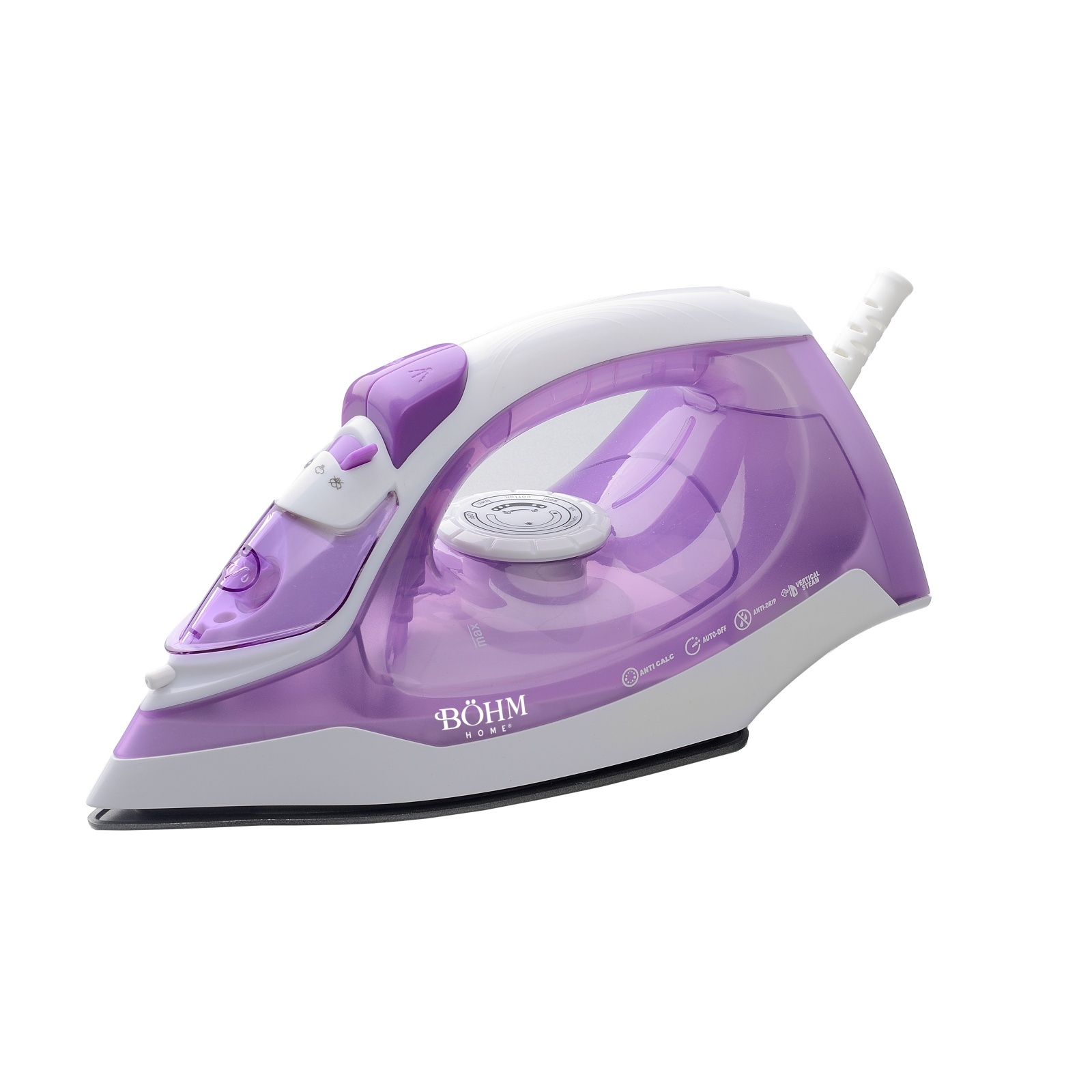 Fier de calcat cu abur BÖHM Home BIC-2201PW, 2200W, rezervor 250 ml, talpa ceramica – SimpleTools Fier de calcat cu abur BÖHM Home BIC-2201PW, 2200W, rezervor 250 ml, talpa ceramica - SimpleTools